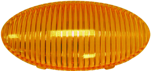 Peterson Manufacturing 383-25A Amber Replacement Lens For M382/M383 Oval Porch Utility Light